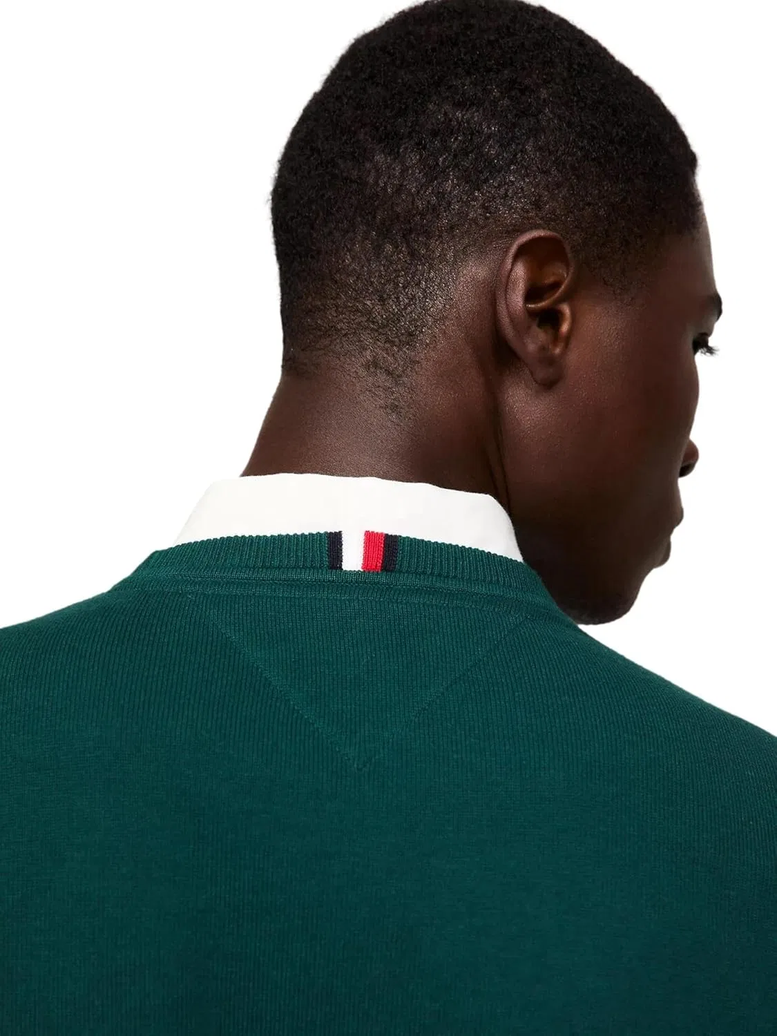 TOMMY HILFIGER / Мужской пуловер / PIMA ORG CTN CASHMERE с круглым вырезом, зеленый — фото 3