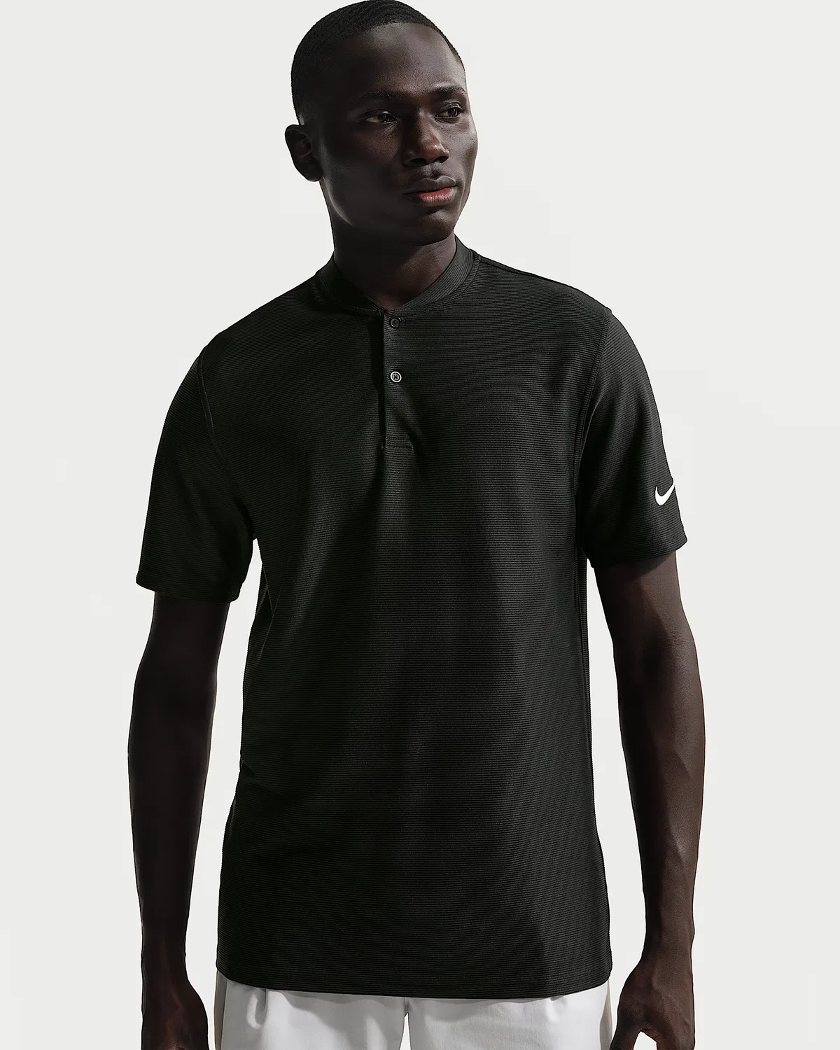 Мужское поло Nike Velocity Dri-FIT Blade Collar Golf Polo, Black/White