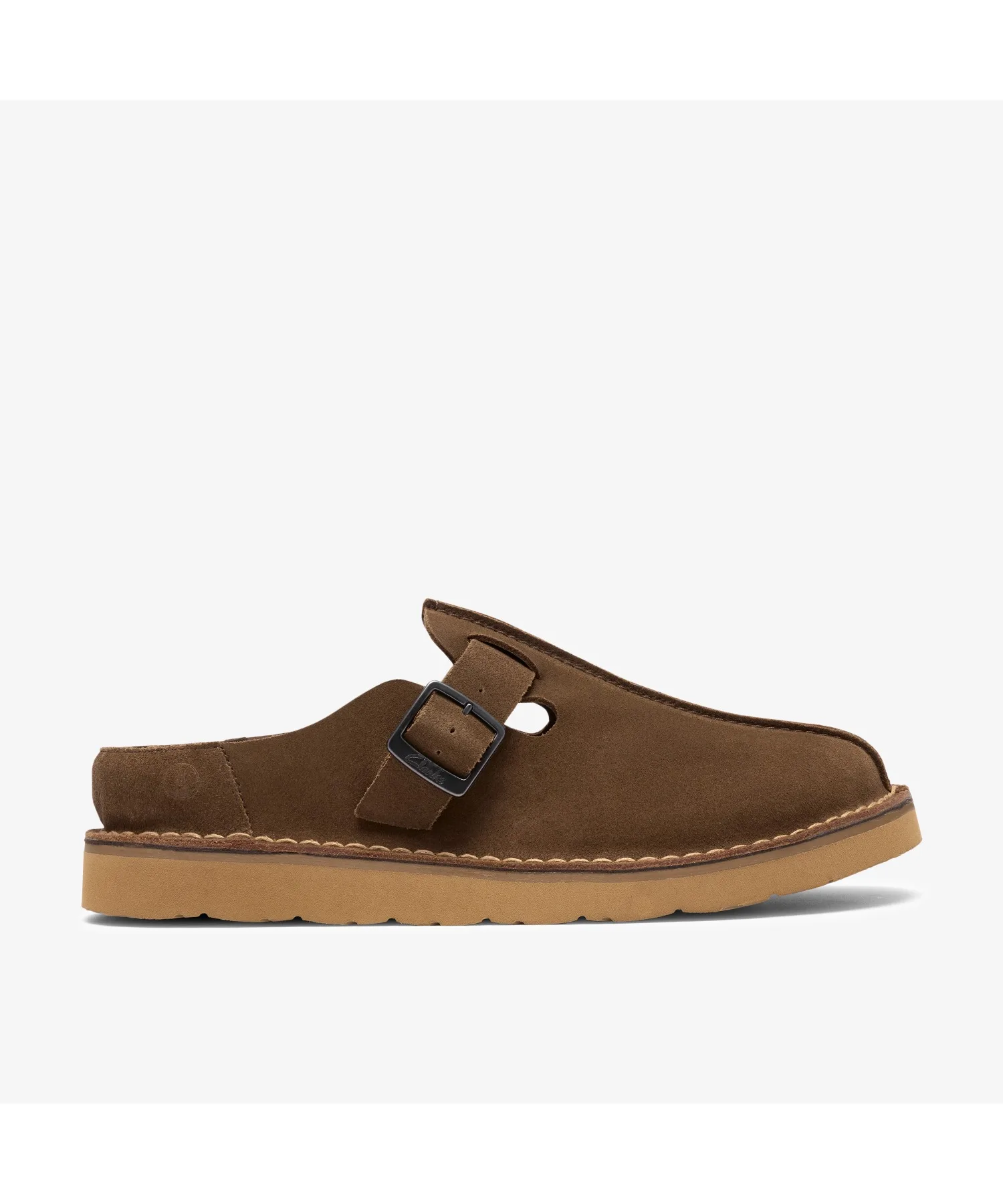 Мужские сандалии из оливкового замша Clarks Solsbury Mule