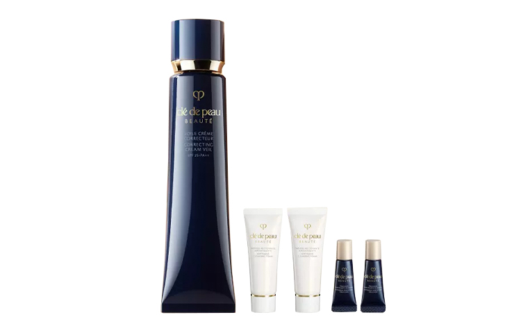 

Корректирующая гель-база для макияжа выравнивающая тон кожи 37мл*3+омолаживающая сыворотка Crystal 3мл*3 Clé De Peau Beauté