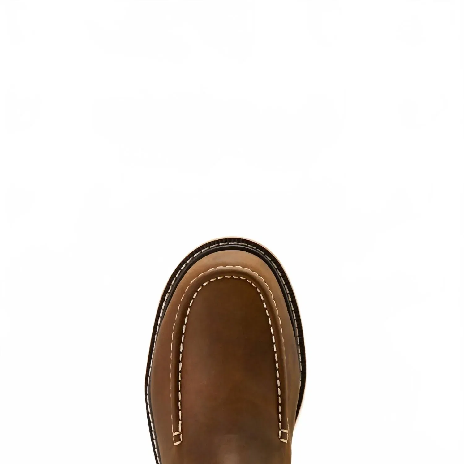 ARIAT Мужские рабочие ботинки Rebar Lift Pull On Moc Toe Composite Toe, широкая модель, цвет коричневый с эффектом потертости — фото 4