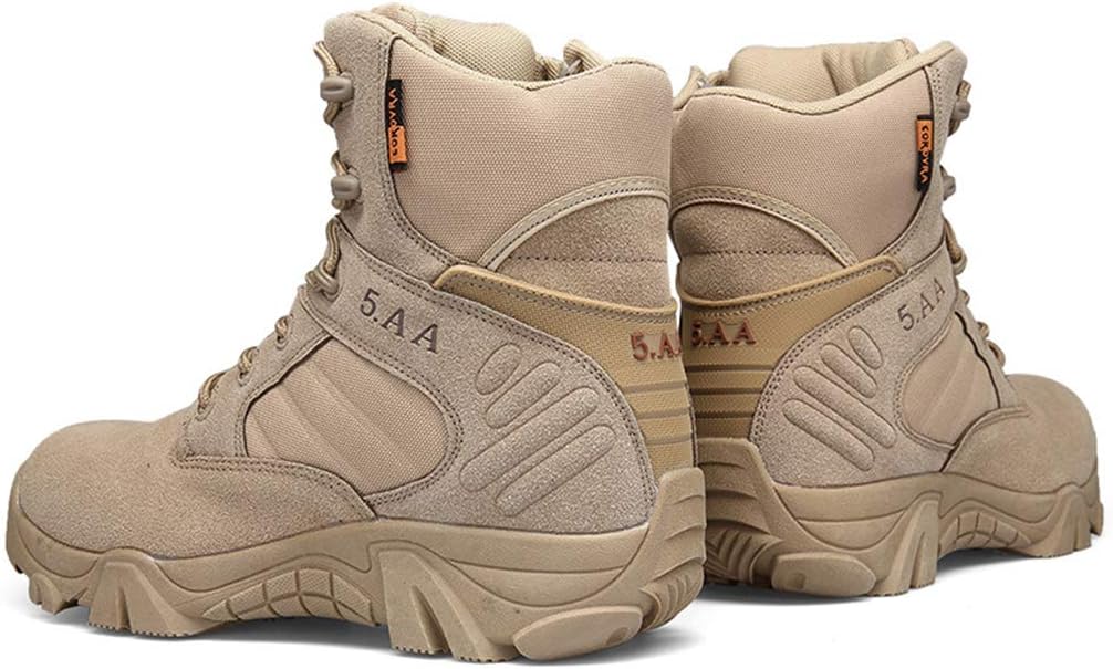 

Мужские тактические ботинки, высокие кроссовки для тренировок в пустыне, для альпинизма, походов, военные боевые ботинки, песочного цвета - 46/UK 11.5/US 12 Jlfzc, 12 Sand