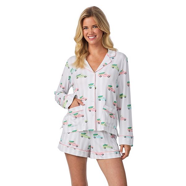 

Женский комплект пижамы с длинными рукавами и шортами Beauty Sleep Social, Home For The Holidays