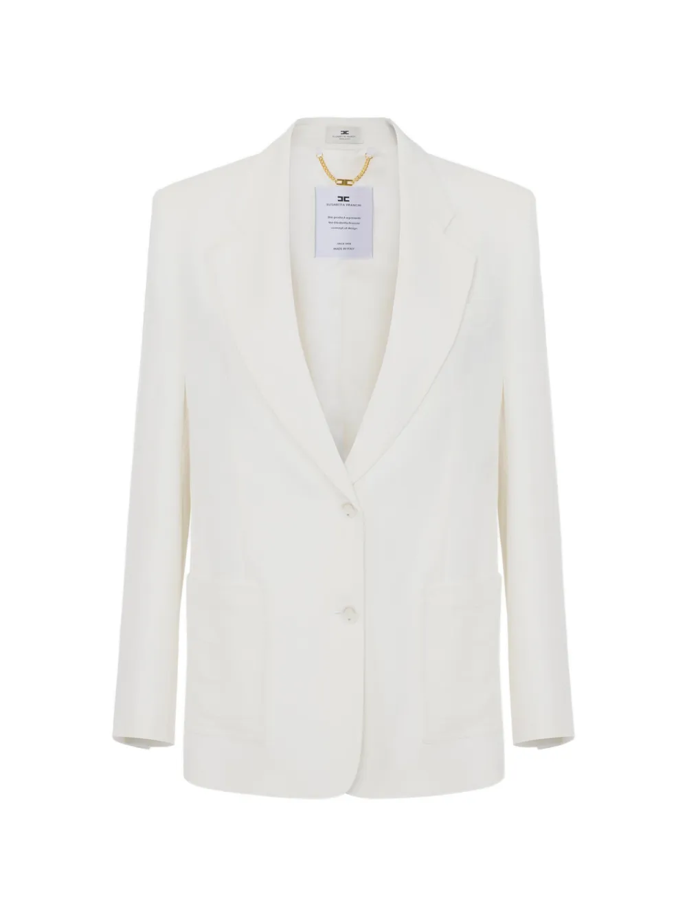 

Куртка с вышитым карманом Elisabetta Franchi, белый