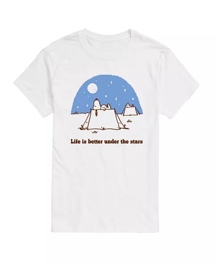 

Мужская футболка Peanuts Better Under Stars AIRWAVES, белый