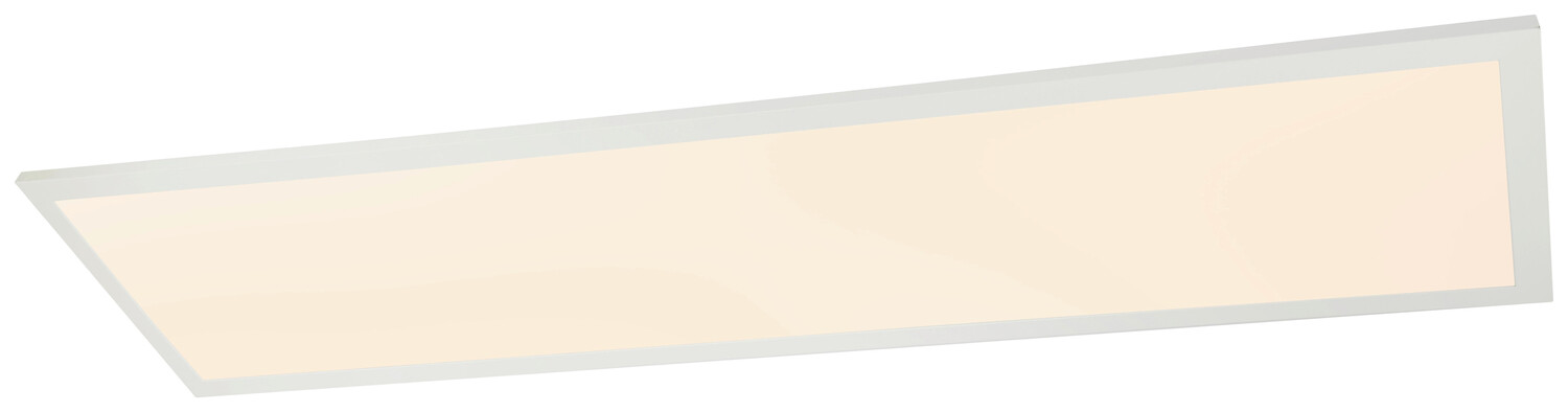 

Светодиодный потолочный светильник Novel, 120x30x5,3 см, опал/белый