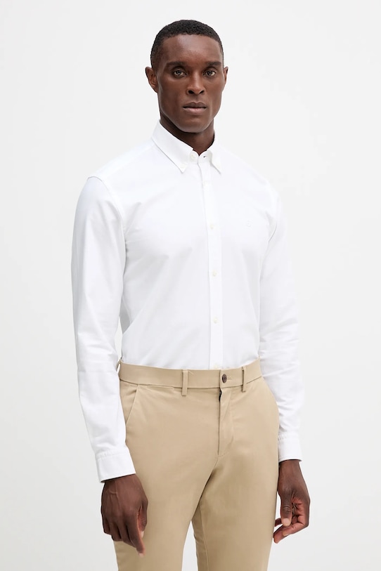 

Хлопковая рубашка Boss, белый