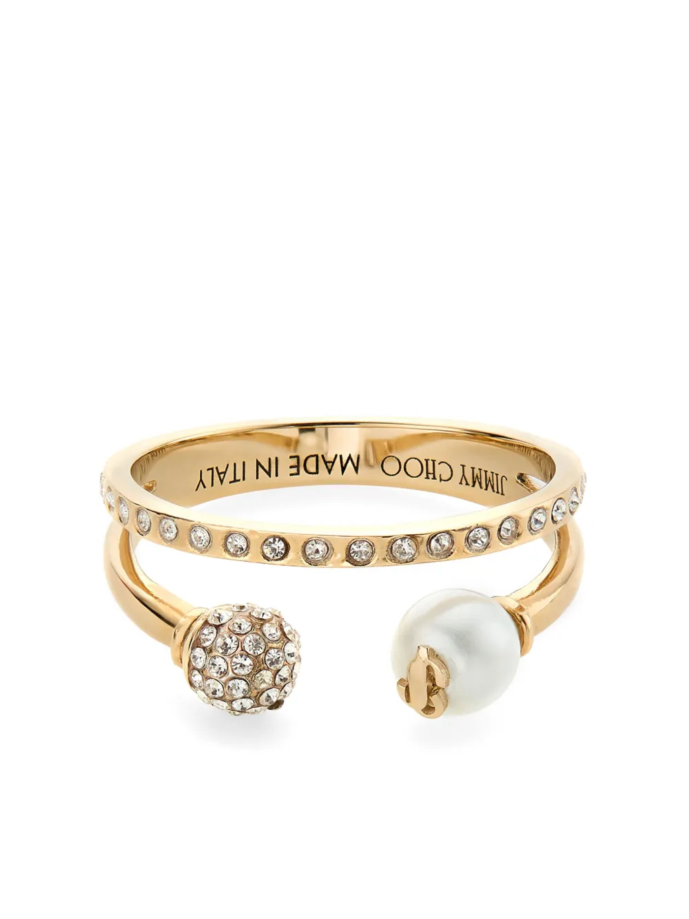 

Кольцо с логотипом JIMMY CHOO, золотой