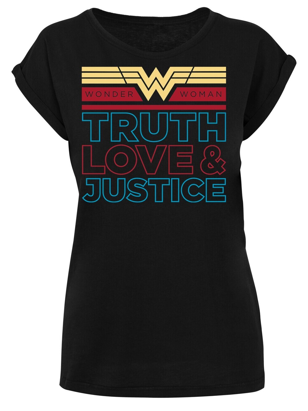 

Рубашка F4Nt4Stic DC Comics Wonder Woman 84 Truth Love And Justice, черный