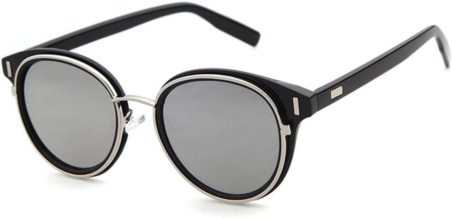 

Солнцезащитные очки в стиле ретро с металлической круглой оправой, женские солнцезащитные очки, мужские солнцезащитные очки с защитой от УФ-излучения UV400 HDUBFY, Silver