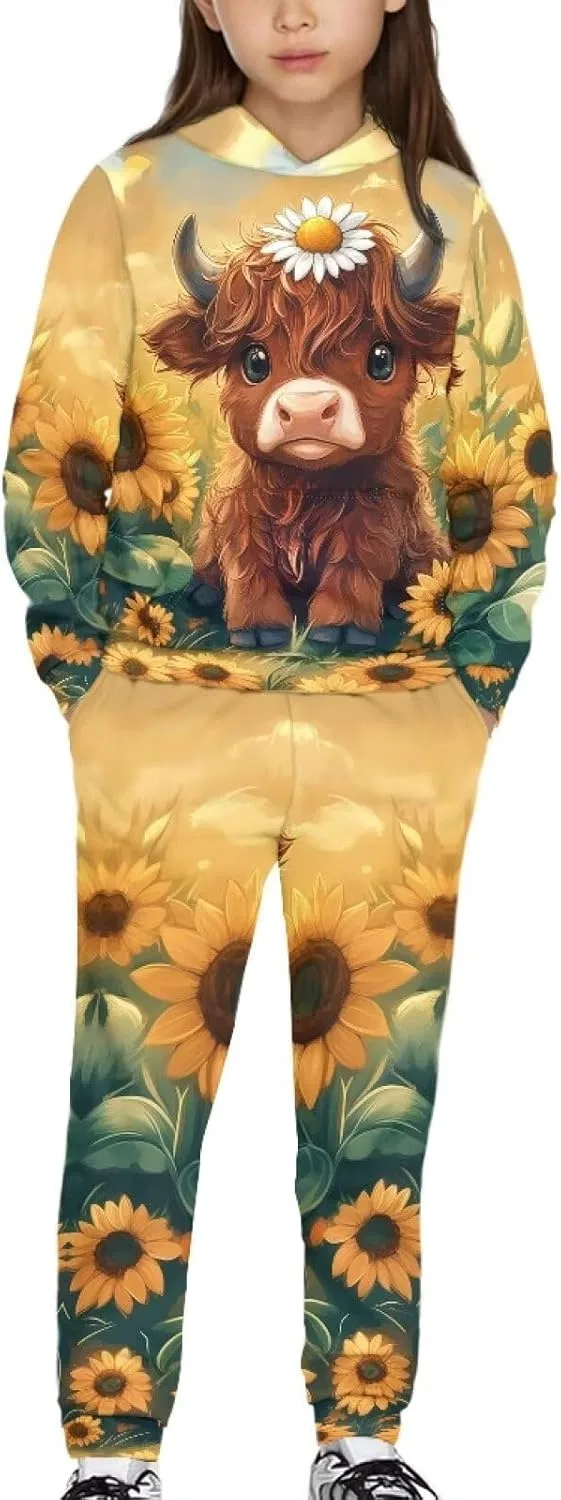 Детский спортивный костюм Highland Cow Upetstory, из 2 предметов