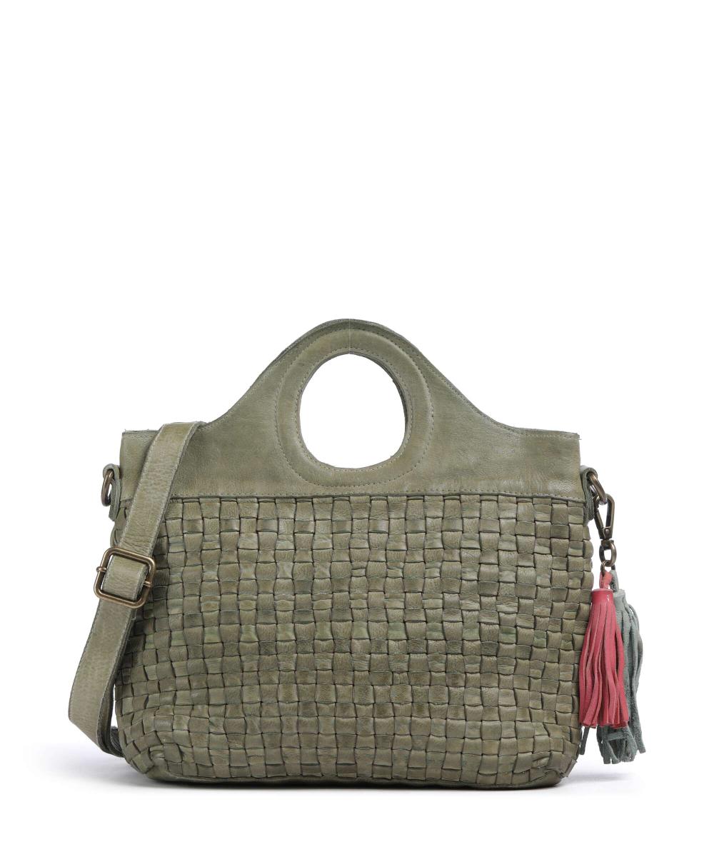 

Сумочка Venusweg 1 из зернистой коровьей кожи Taschendieb Wien, зеленый