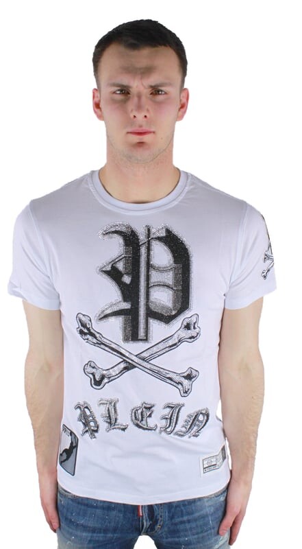 

Мятная футболка mtk0306 01 Philipp Plein, белый