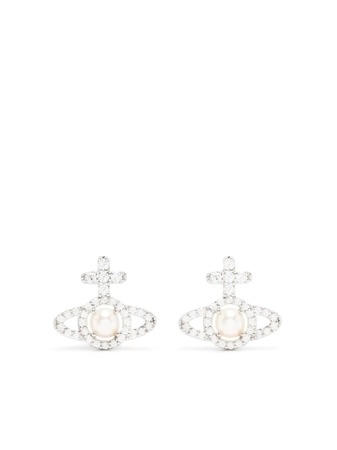 

Серьги Orb с кристаллами Vivienne Westwood, серебряный