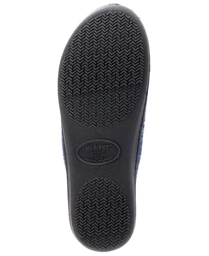 Женские шлепанцы Isotoner Space Knit Andrea, только онлайн Isotoner Signature, синий — фото 3