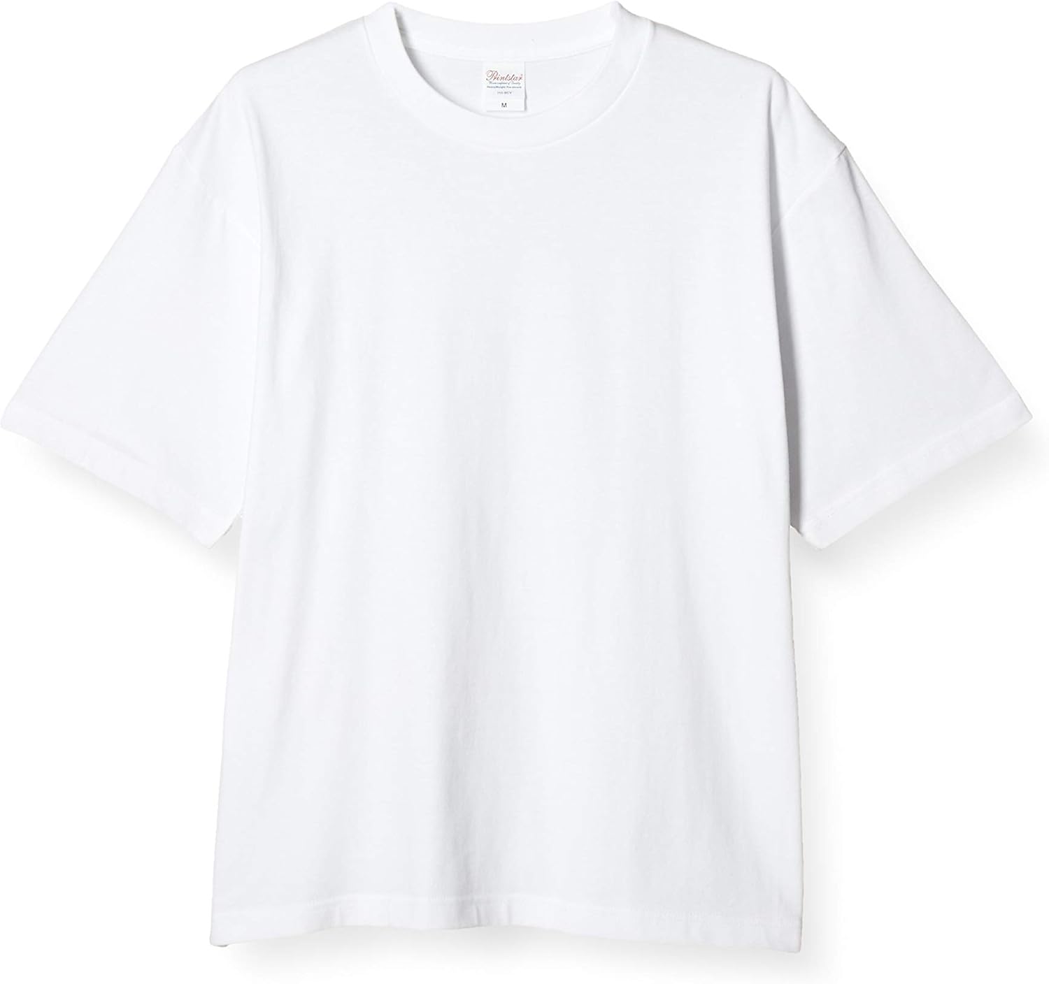 

Мужская футболка Printstar с коротким рукавом, однотонная, плотностью 5,6 унций, с крупным силуэтом, белый