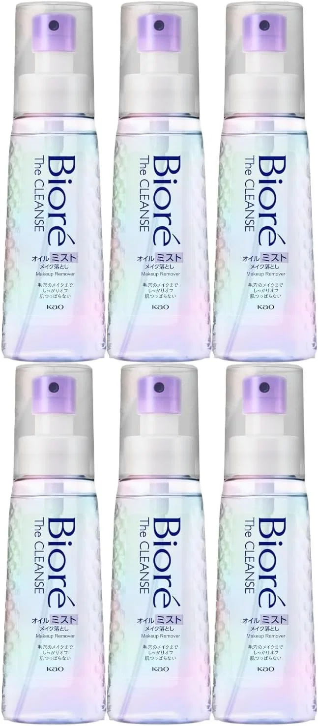 Набор Moruro — Масляный мист для снятия макияжа Biore Zakurin Oil Mist, 120 мл, набор 6 шт