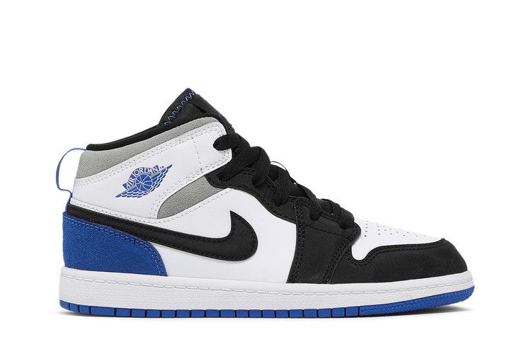 Кроссовки Air Jordan Air Jordan 1 Mid SE PS 'Royal Black Toe', синий — фото 2