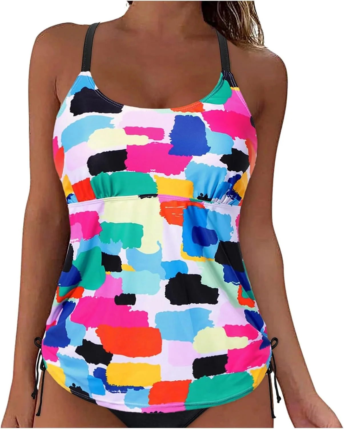 

Женский топ для купальника с завязками и косточками, Push Up, Full Coverage, plus Size, Sunflower