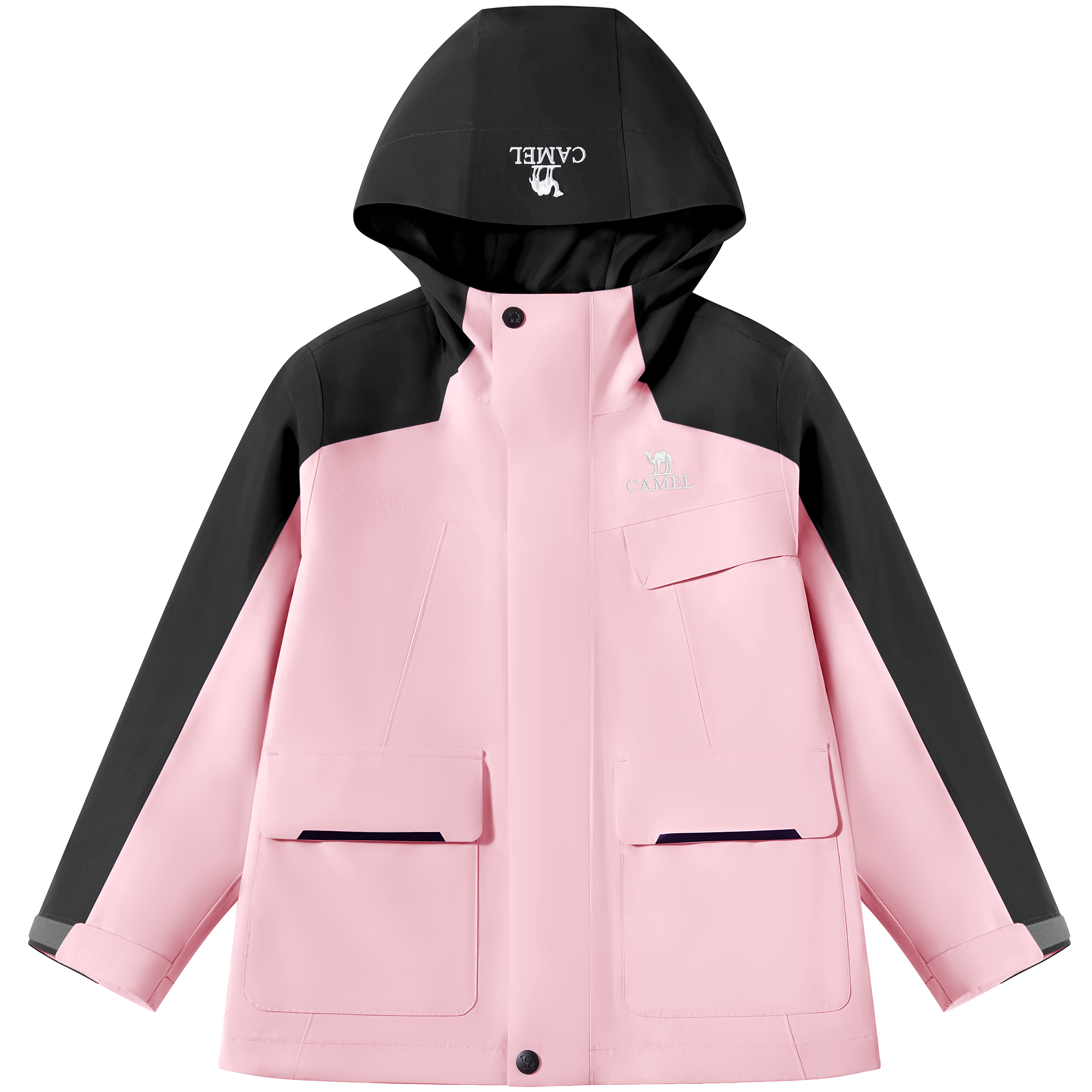 

Ветровка All weather для детей CAMEL, phantom черный/розовый розовый