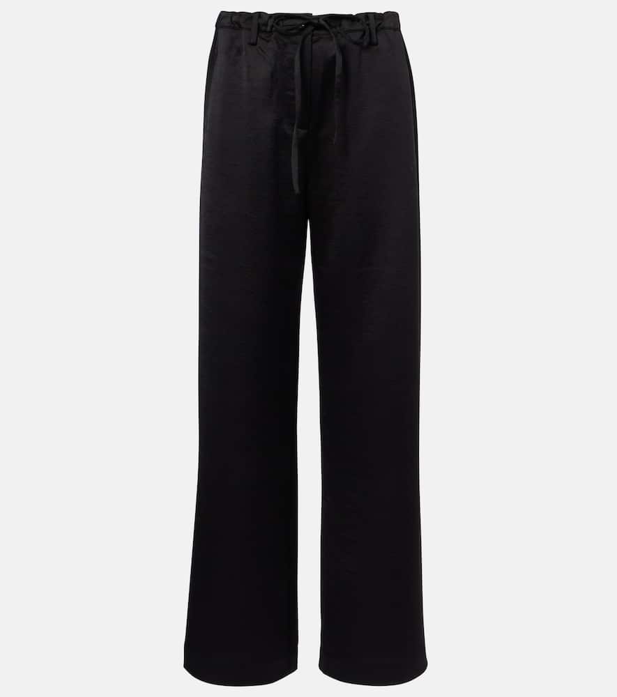 

Брюки White Label Magnus широкого кроя из крепа Proenza Schouler, Black