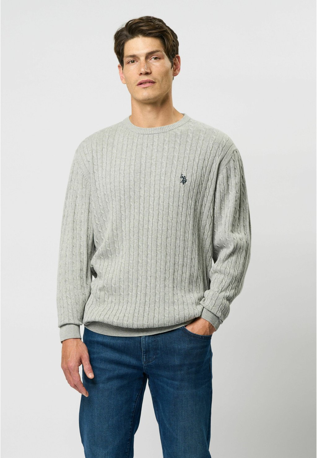 

Джемпер U.S. Polo Assn., серый