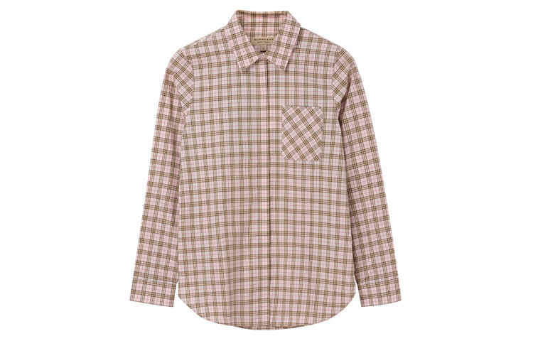 

Рубашка женская клетчатая Burberry, розовый