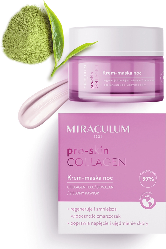 Маска для лица Miraculum — Ночной - Collagen pro-skin против морщин, 50 мл — фото 2