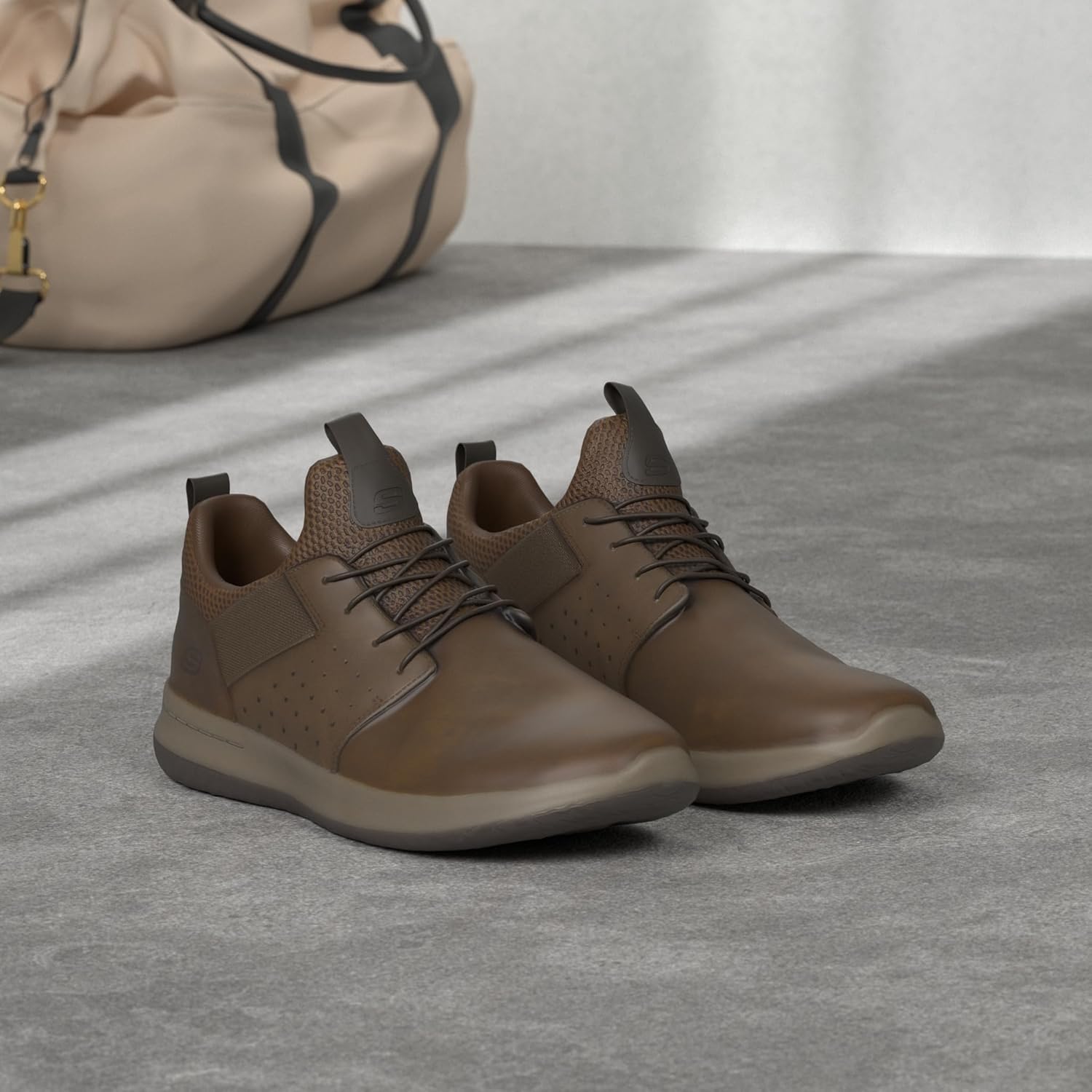 Мужские кроссовки Skechers Delson Axton, темно-коричневый — фото 2
