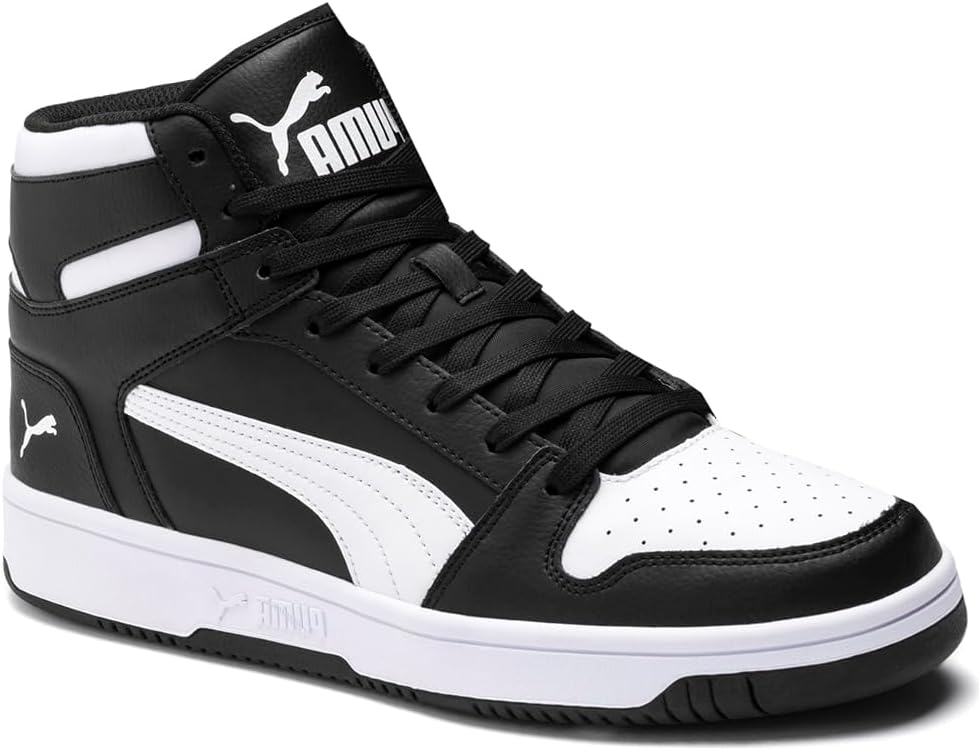 Мужские кроссовки Puma низкие, черно-белый — фото 4