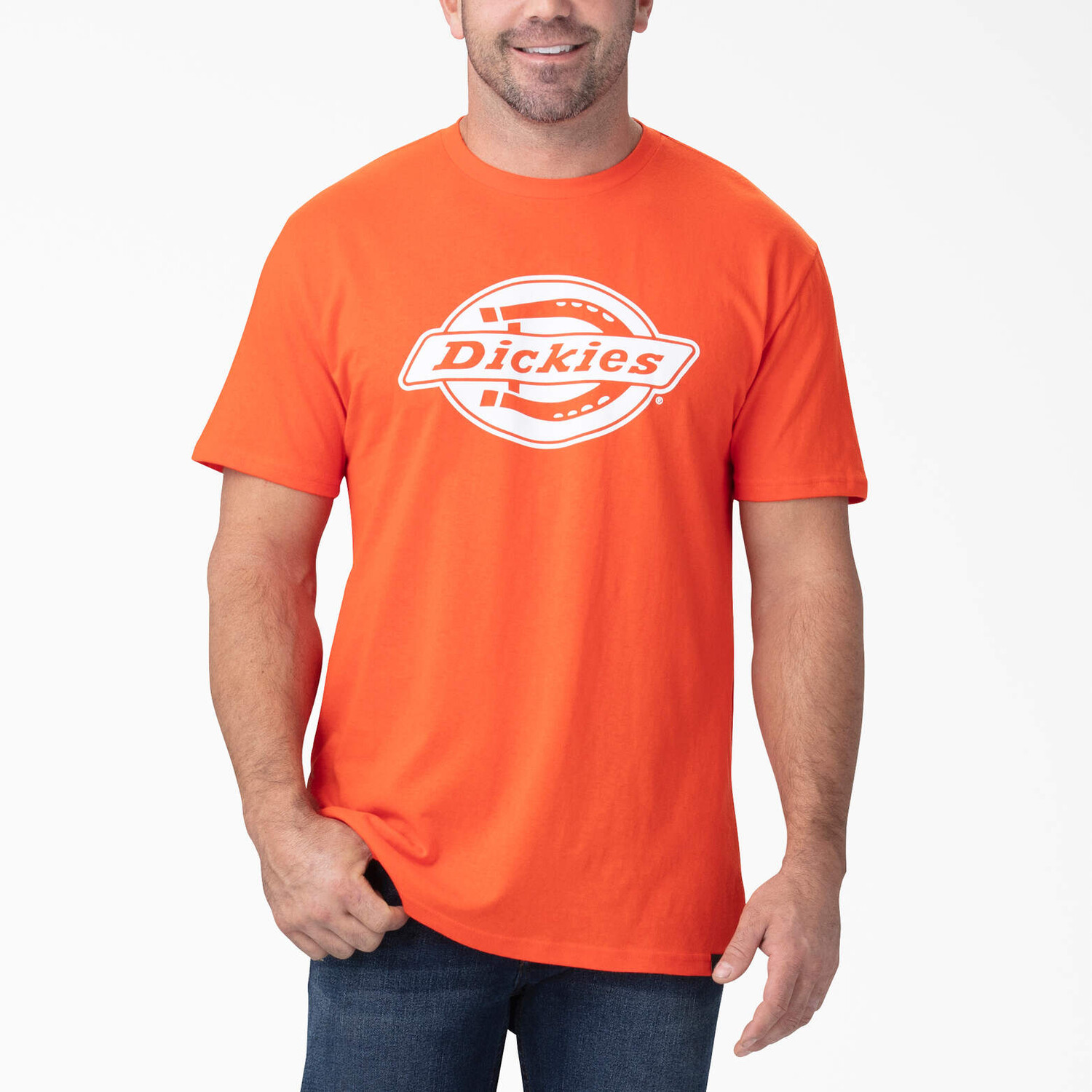 

Футболка свободного кроя с графическим рисунком Dickies с короткими рукавами, цвет Orange Brick (Ek)