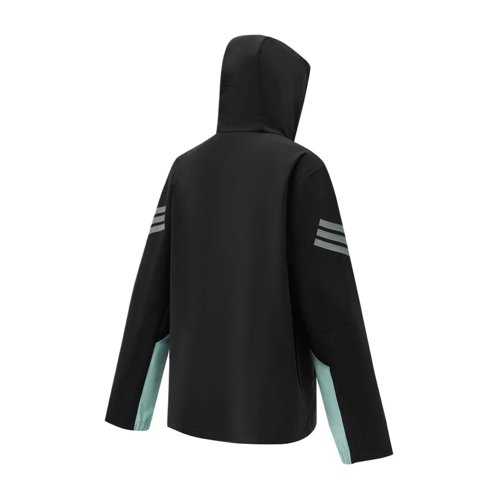 Детская куртка с капюшоном Adidas, черный — фото 3