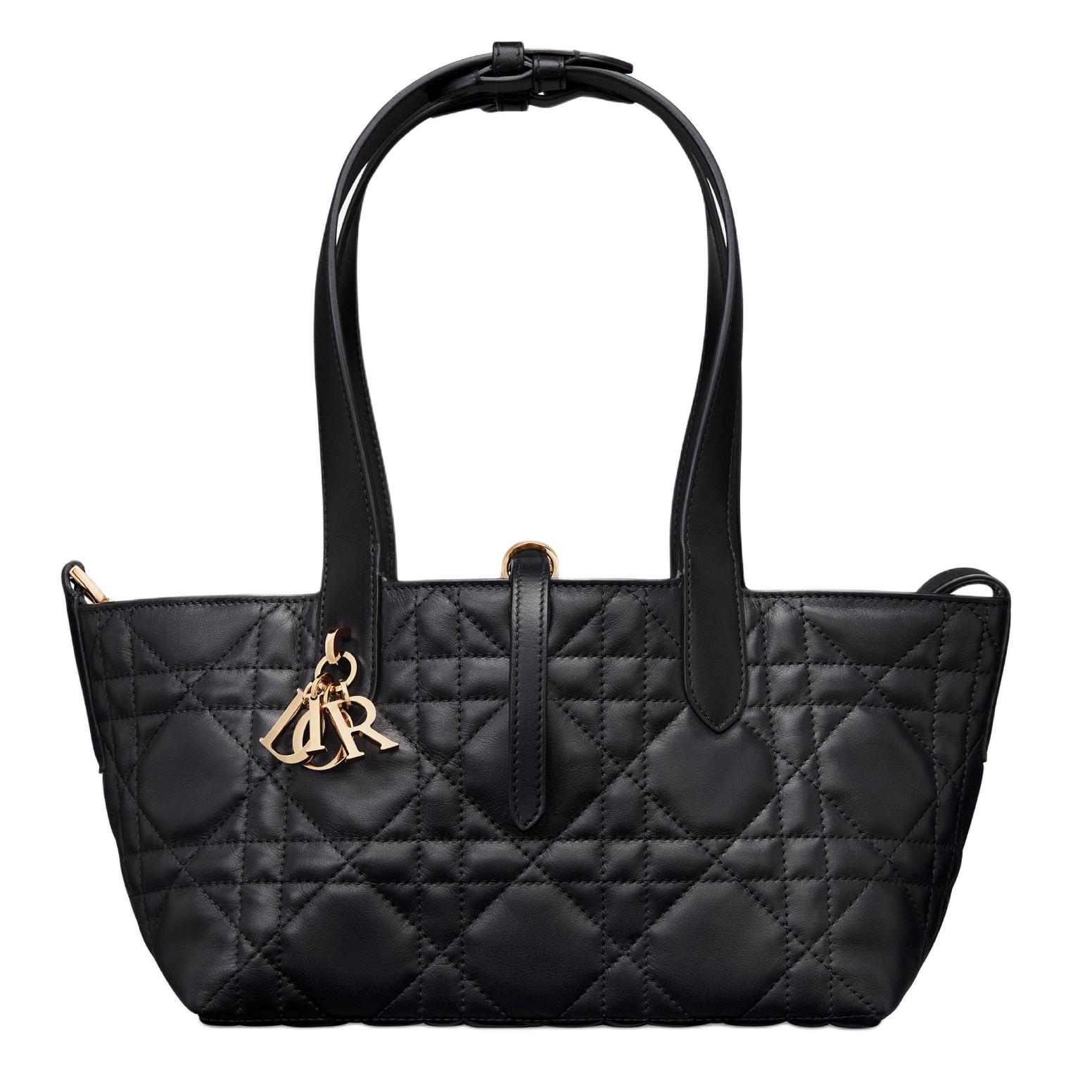DIOR Кожаная сумка через плечо женская черная — фото 2