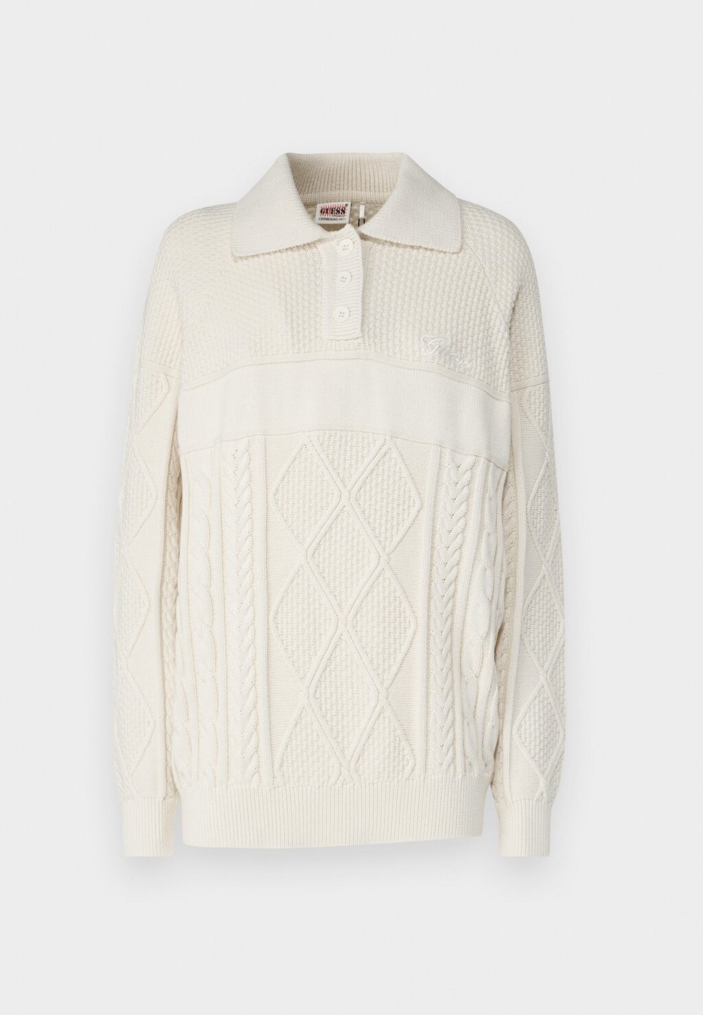 

Джемпер GO CABLE KNIT Guess Originals, белый