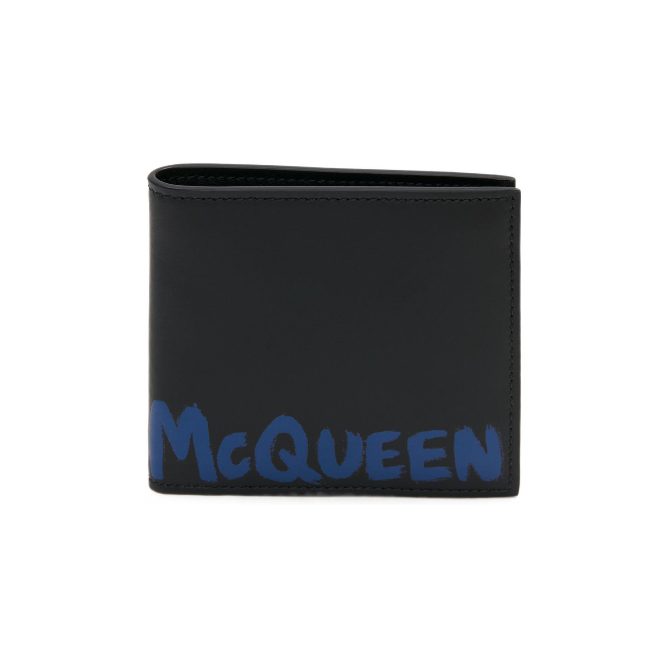 

Alexander McQueen Кожаный кошелек для мужчин Black