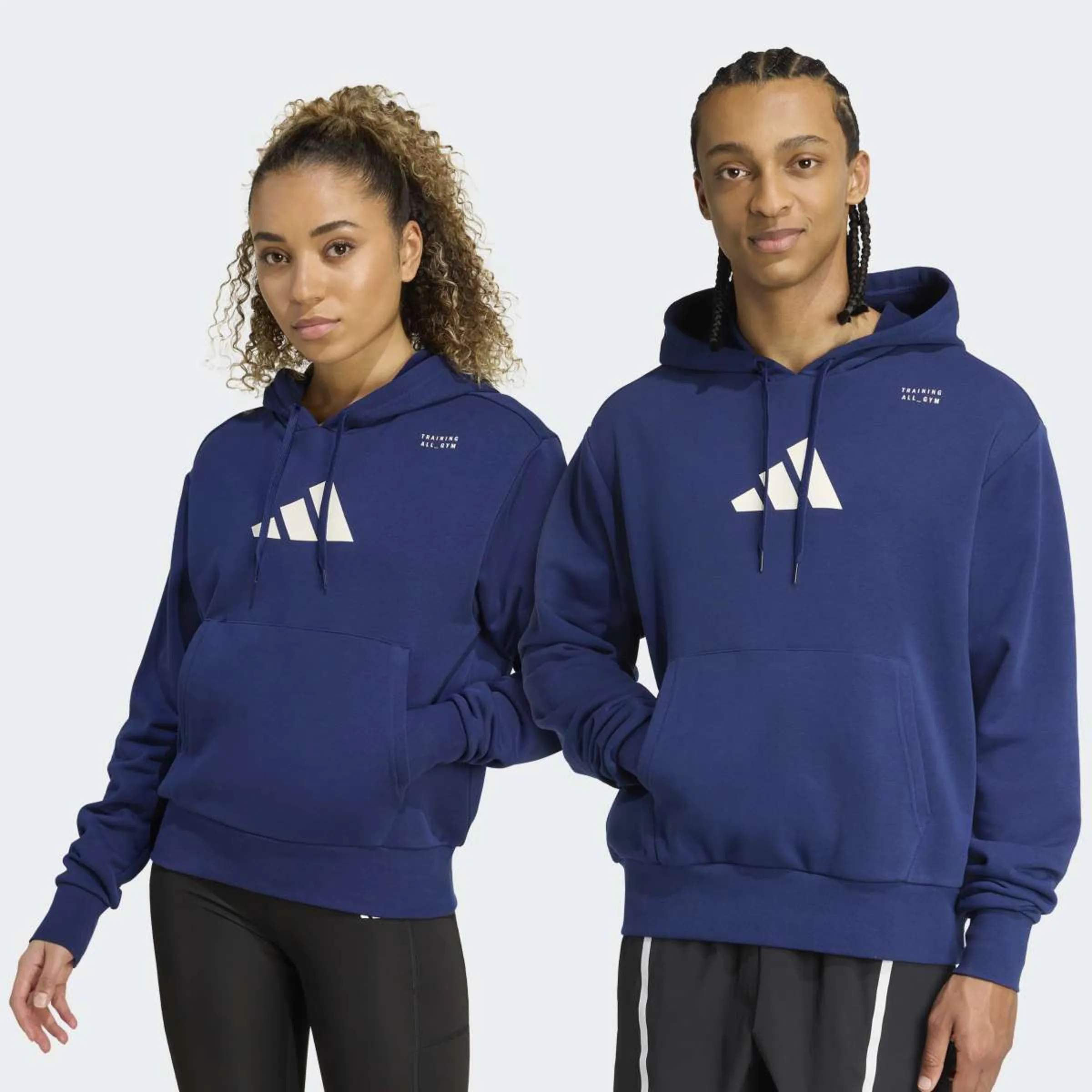 

Мужская толстовка для тренировок с принтом Adidas, темно-синий
