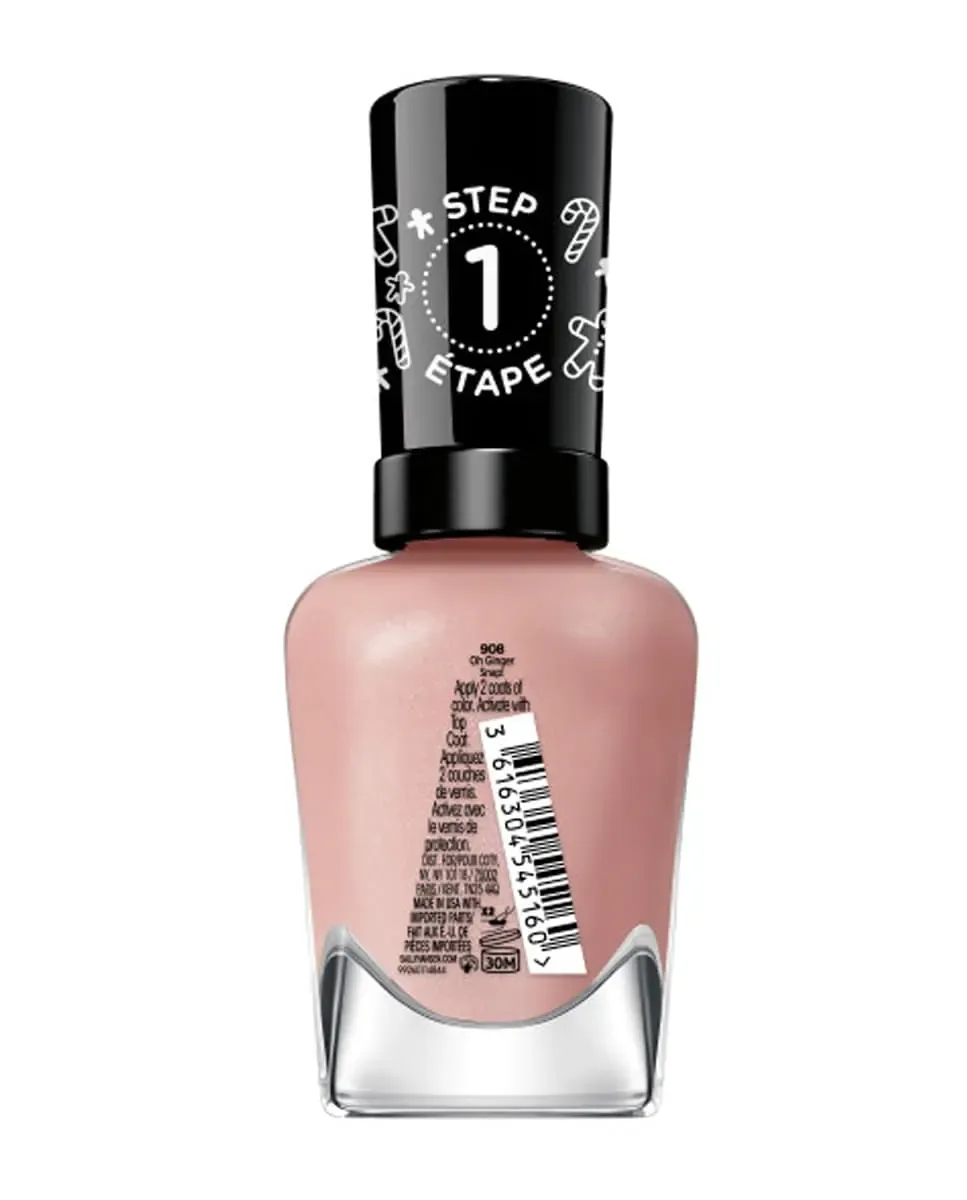 Лак для ногтей Miracle gel Коллекция Пряничное печенье Sally Hansen, 908 - Oh Ginger Snap — фото 4