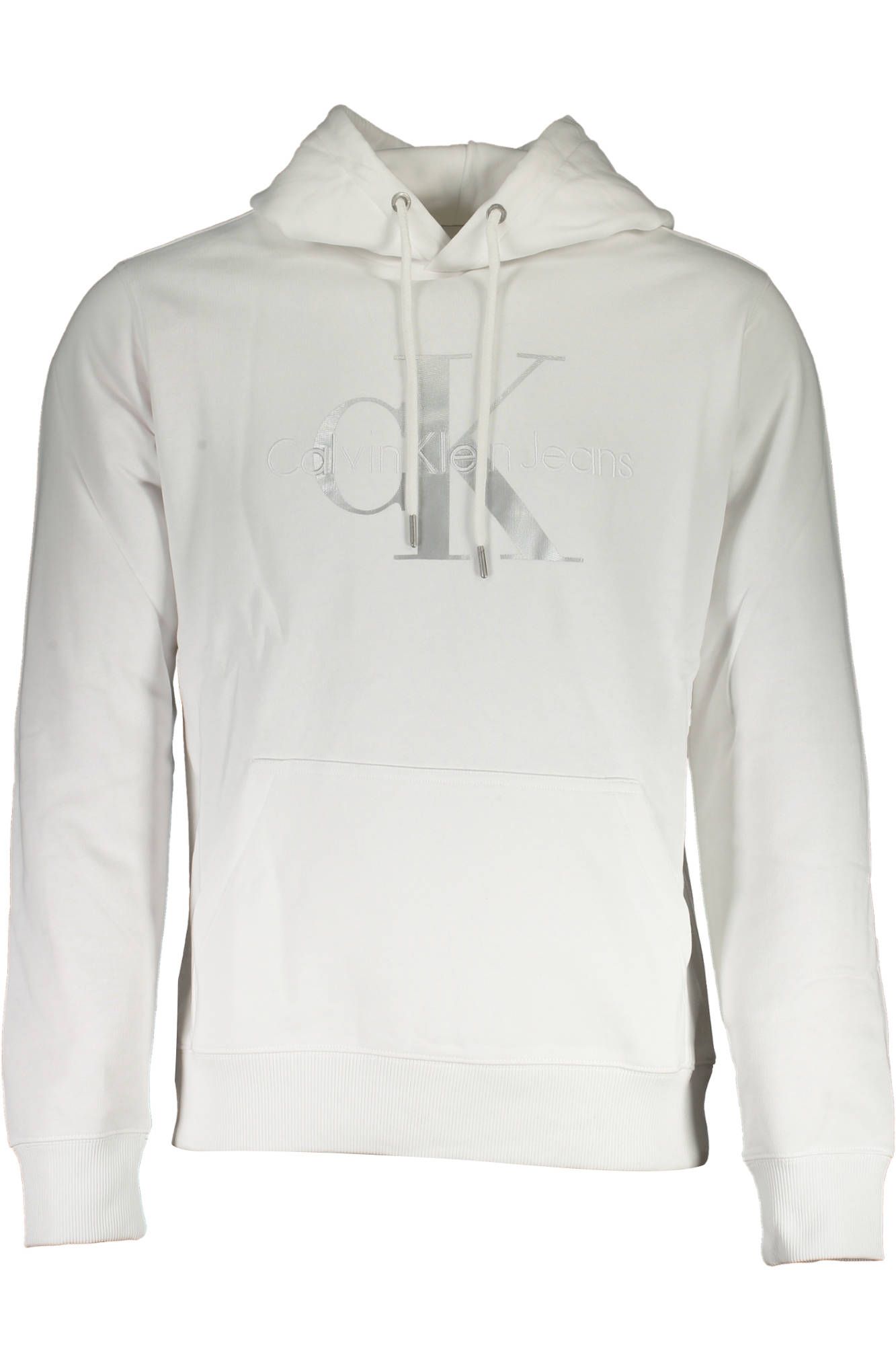 

Белый хлопковый мужской свитер Calvin Klein