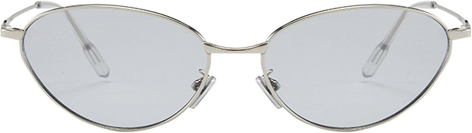 

Солнцезащитные очки «кошачий глаз» для женщин, защита от ультрафиолета UV400, металлическая оправа, коричневые солнцезащитные очки, модный стиль, женские солнцезащитные очки mincl, Gray