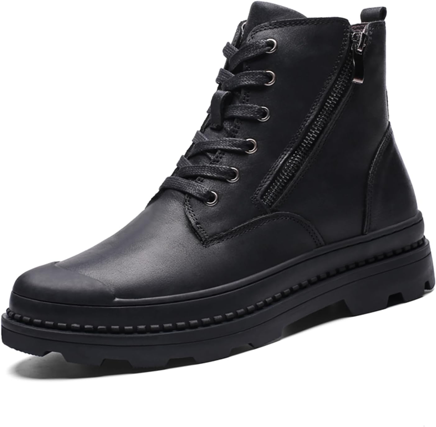 

Мужские водонепроницаемые походные ботинки Abborora, противоскользящие походные обувь, зимние теплые снежные ботинки, черный