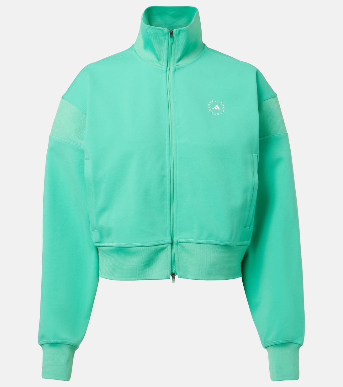 

Куртка с логотипом cropped Adidas by Stella McCartney, Bright Green