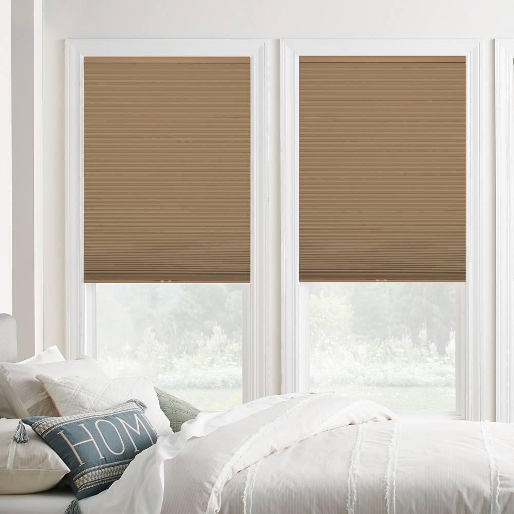

Sonoma Goods For Life Custom Cordless Blackout сотовый оттенок — длина 64 дюйма, цвет Latte
