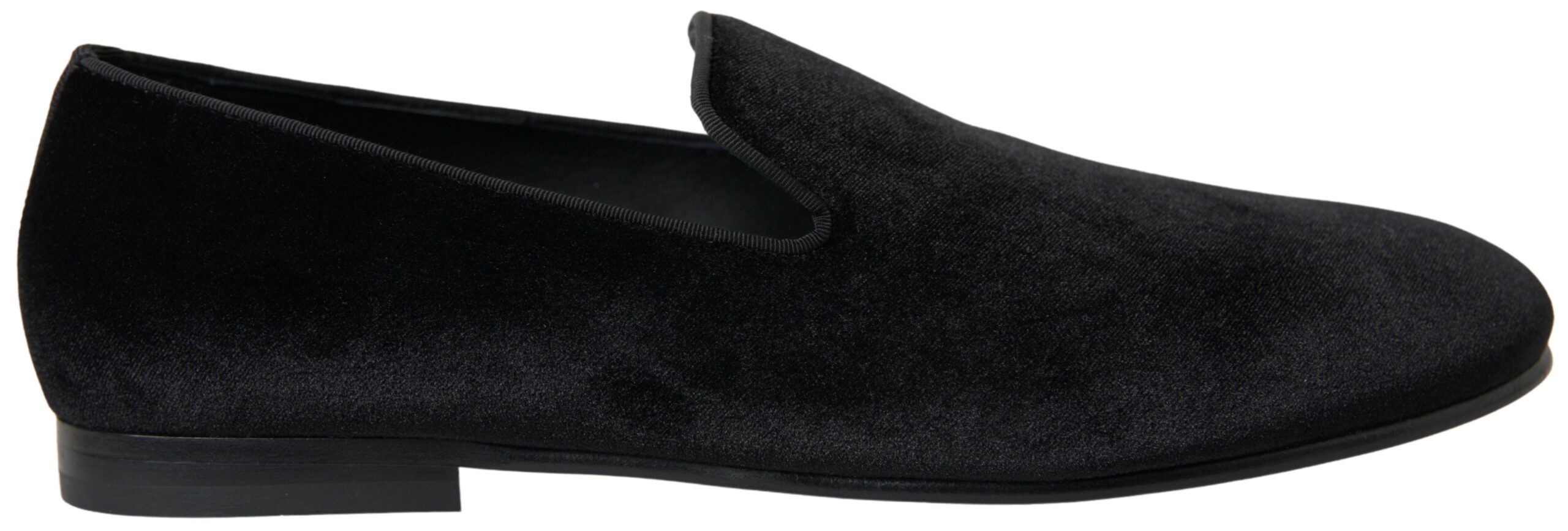 Элегантные черные бархатные мокасины для мужчин Dolce & Gabbana