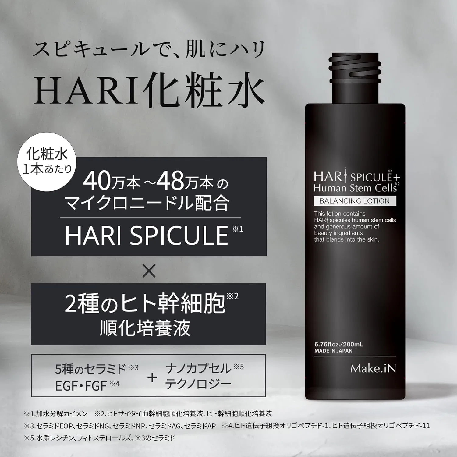 Лосьон Make.In — Для лица Spicure + Human Stem Cell Lotion, , , белый, 200 мл — фото 3