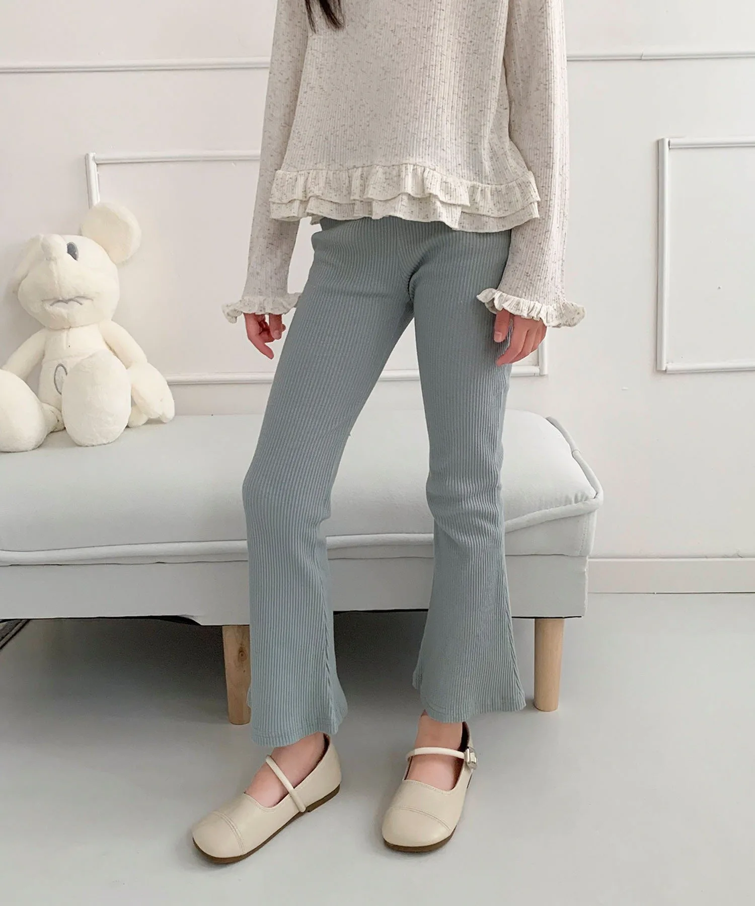 Полурасклешенные брюки длиной 9 дюймов Aimoha Kids, blue — фото 2