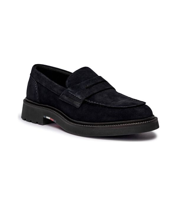 

Кожаные мокасины комфорт Tommy Hilfiger, синий