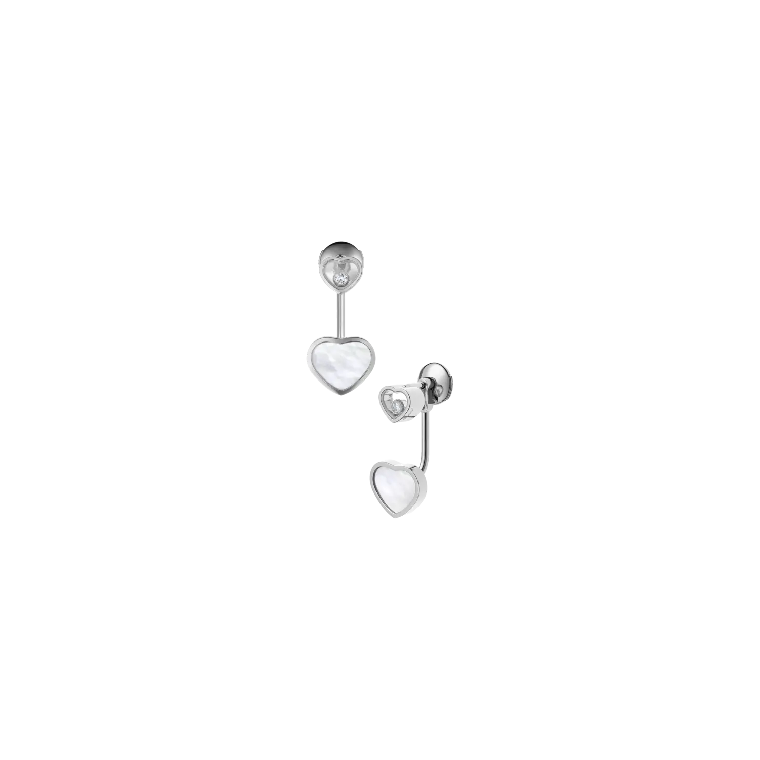 

Серьги Chopard Happy hearts из белого золота, бриллиантов, перламутра