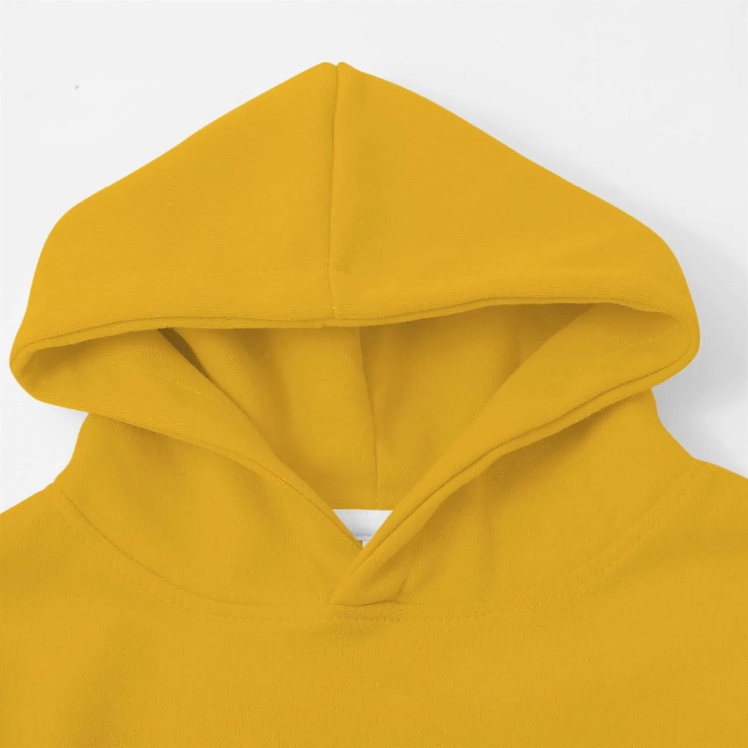Худи оверсайз для девочек, длинный рукав, Generic, Yellow — фото 2