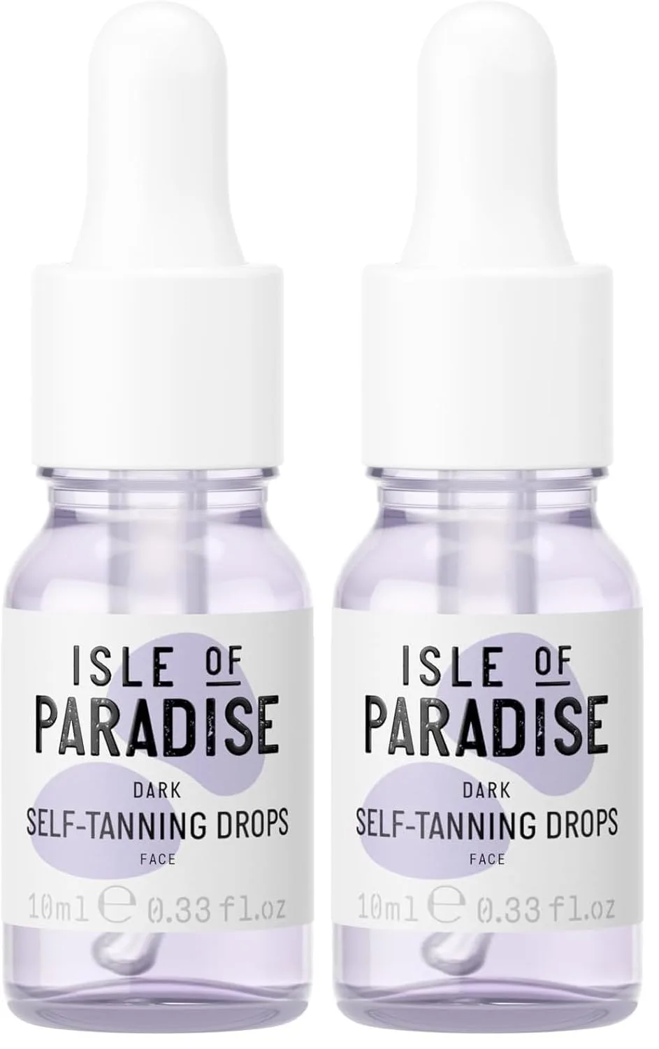 Капли для автозагара Isle of Paradise Mini Self Tanning Natural Glow Face Drops 9,8 мл (2 шт.), Dark