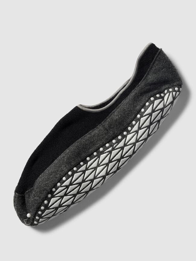 

Тапочки из смеси натуральной шерсти с логотипом, модель COSYSHOE Falke, черный